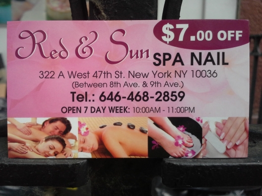 Red Sun Nail Spa in New York City, New York, United States - #4 Photo of Point of interest, Establishment, Beauty salon, Hair care