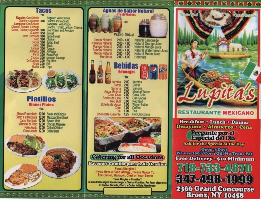 Photo by <br />
<b>Notice</b>:  Undefined index: user in <b>/home/www/activeuser/data/www/vaplace.com/core/views/default/photos.php</b> on line <b>128</b><br />
. Picture for Lupitas Restaurante in Bronx City, New York, United States - Restaurant, Food, Point of interest, Establishment