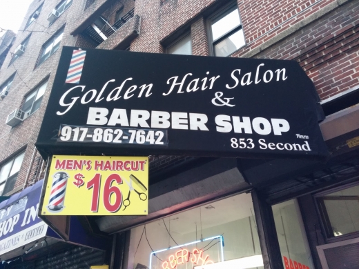 Golden Hair Salon & Barber Shop in New York City, New York, United States - #1 Photo of Point of interest, Establishment, Health, Beauty salon, Hair care
