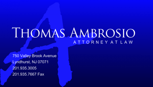 Thomas Ambrosio, Esq. in Lyndhurst City, New Jersey, United States - #2 Photo of Point of interest, Establishment, Lawyer