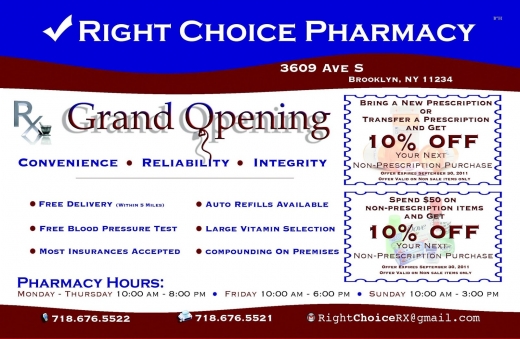 Right Choice Pharmacy in Brooklyn City, New York, United States - #4 Photo of Food, Point of interest, Establishment, Store, Health, Pharmacy