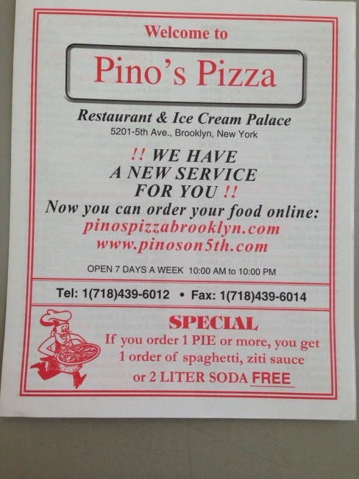 Photo by <br />
<b>Notice</b>:  Undefined index: user in <b>/home/www/activeuser/data/www/vaplace.com/core/views/default/photos.php</b> on line <b>128</b><br />
. Picture for Pino's Pizza & Ice Cream in Kings County City, New York, United States - Restaurant, Food, Point of interest, Establishment, Meal takeaway, Meal delivery