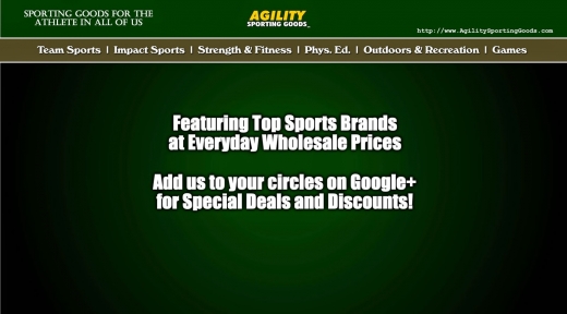 Photo by Agility Sporting Goods for Agility Sporting Goods