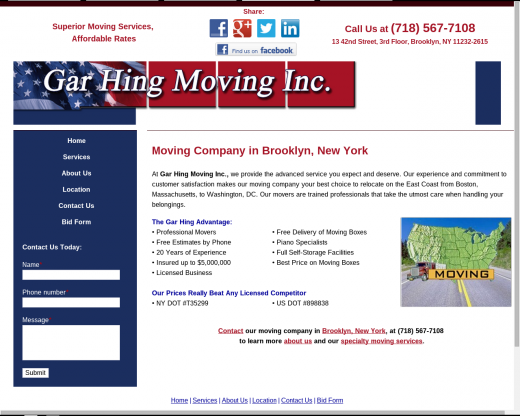 Gar Hing Moving Inc in Brooklyn City, New York, United States - #4 Photo of Point of interest, Establishment, Moving company, Storage