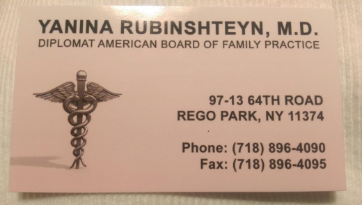 Rubinshteyn Medical Pc: Rubinshteyn Yanina MD in Queens City, New York, United States - #1 Photo of Point of interest, Establishment, Health, Doctor
