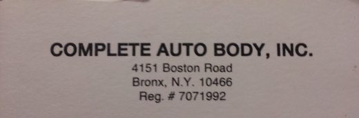 Photo by <br />
<b>Notice</b>:  Undefined index: user in <b>/home/www/activeuser/data/www/vaplace.com/core/views/default/photos.php</b> on line <b>128</b><br />
. Picture for Complete Auto Body, Inc in Bronx City, New York, United States - Point of interest, Establishment, Car repair