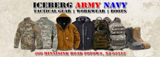Iceberg Army Navy in Totowa City, New Jersey, United States - #3 Photo of Point of interest, Establishment, Store, Home goods store, Clothing store, Shoe store