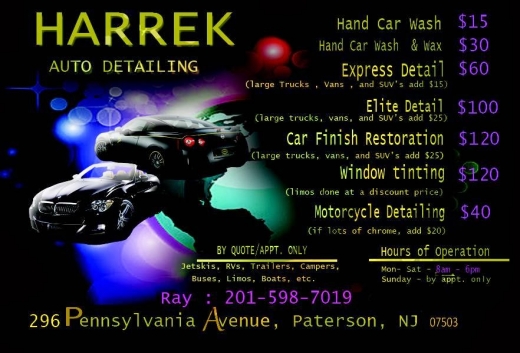 Photo by <br />
<b>Notice</b>:  Undefined index: user in <b>/home/www/activeuser/data/www/vaplace.com/core/views/default/photos.php</b> on line <b>128</b><br />
. Picture for Harrek Auto Detailing in Paterson City, New Jersey, United States - Point of interest, Establishment, Car repair, Car wash