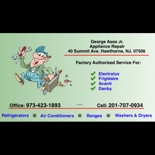 George Asea Appliance Repair in Hawthorne City, New Jersey, United States - #2 Photo of Point of interest, Establishment