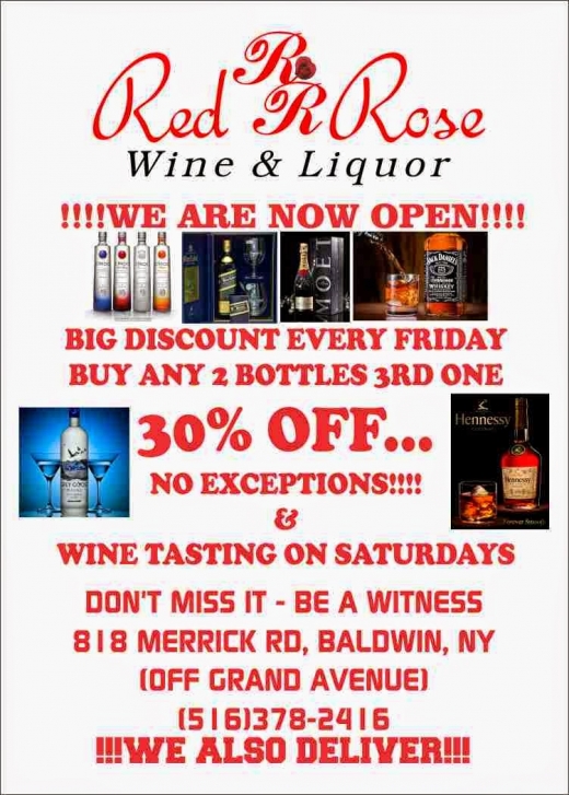 Red Rose Wine & Liquor in Baldwin City, New York, United States - #3 Photo of Food, Point of interest, Establishment, Store, Liquor store
