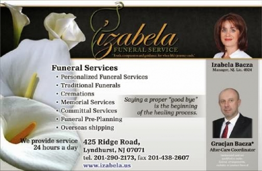 Izabela Funeral Service in Essex County City, New Jersey, United States - #3 Photo of Point of interest, Establishment, Funeral home, Cemetery