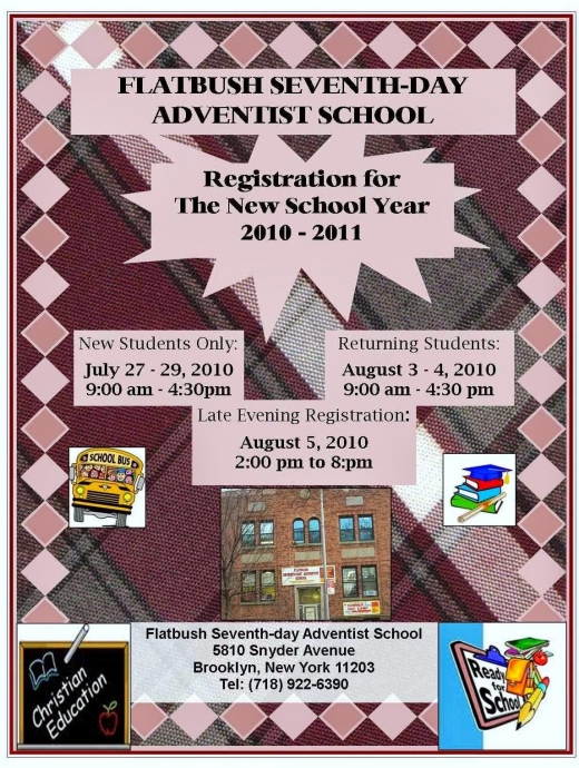FLATBUSH SEVENTH-DAY ADVENTIST SCHOOL in Brooklyn City, New York, United States - #1 Photo of Point of interest, Establishment, School