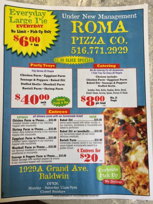 Photo by <br />
<b>Notice</b>:  Undefined index: user in <b>/home/www/activeuser/data/www/vaplace.com/core/views/default/photos.php</b> on line <b>128</b><br />
. Picture for Roma Pizza Co. in Baldwin City, New York, United States - Restaurant, Food, Point of interest, Establishment