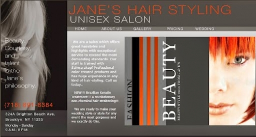 Jane's Hair Styling Salon Unisex in Brooklyn City, New York, United States - #1 Photo of Point of interest, Establishment, Health, Beauty salon, Hair care