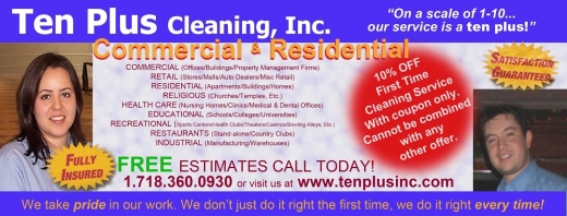 Ten Plus Cleaning, Inc. in Queens City, New York, United States - #1 Photo of Point of interest, Establishment, Laundry