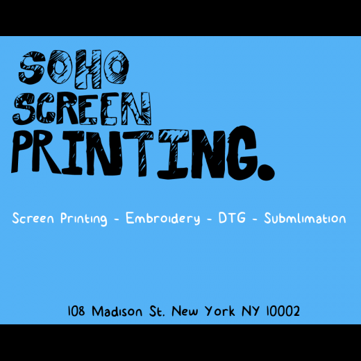 Photo by <br />
<b>Notice</b>:  Undefined index: user in <b>/home/www/activeuser/data/www/vaplace.com/core/views/default/photos.php</b> on line <b>128</b><br />
. Picture for SOHO Screen Printing & Embroidery in New York City, New York, United States - Point of interest, Establishment