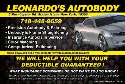 Leonardo's Auto Body in Staten Island City, New York, United States - #1 Photo of Point of interest, Establishment, Store, Car repair