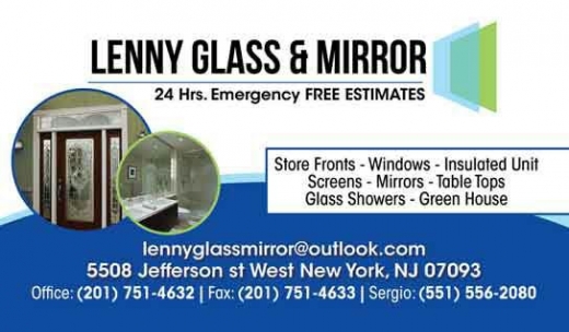 Lenny Glass & Mirror in West New York City, New Jersey, United States - #4 Photo of Point of interest, Establishment, Store