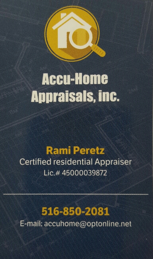 Photo by rami peretz for Accu-Home Appraisals