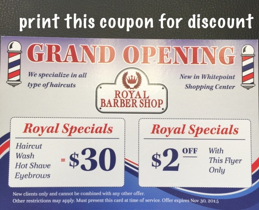 Royal Barbershop Whitepoint Shopping Center in Queens City, New York, United States - #3 Photo of Point of interest, Establishment, Health, Hair care