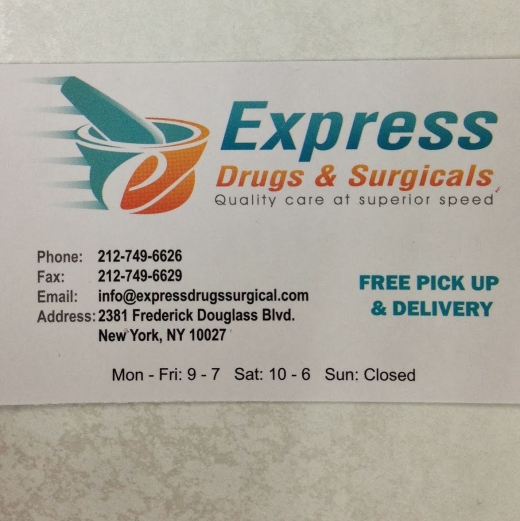 Express Drugs & Surgicals in New York City, New York, United States - #1 Photo of Point of interest, Establishment, Store, Health, Pharmacy