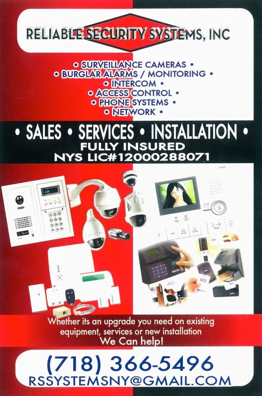 Reliable Security Systems, Inc in Queens City, New York, United States - #1 Photo of Point of interest, Establishment