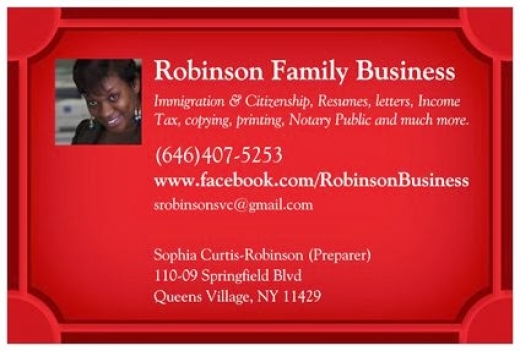 Robinson Family Business Services in Queens City, New York, United States - #1 Photo of Point of interest, Establishment