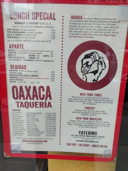 Oaxaca Taqueria in New York City, New York, United States - #2 Photo of Restaurant, Food, Point of interest, Establishment