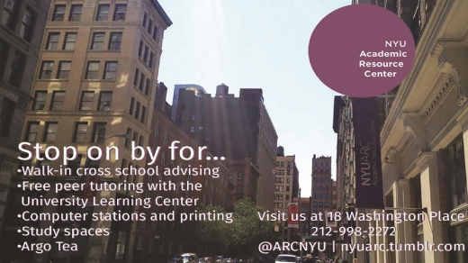 Photo by <br />
<b>Notice</b>:  Undefined index: user in <b>/home/www/activeuser/data/www/vaplace.com/core/views/default/photos.php</b> on line <b>128</b><br />
. Picture for NYU Academic Resource Center in New York City, New York, United States - Point of interest, Establishment