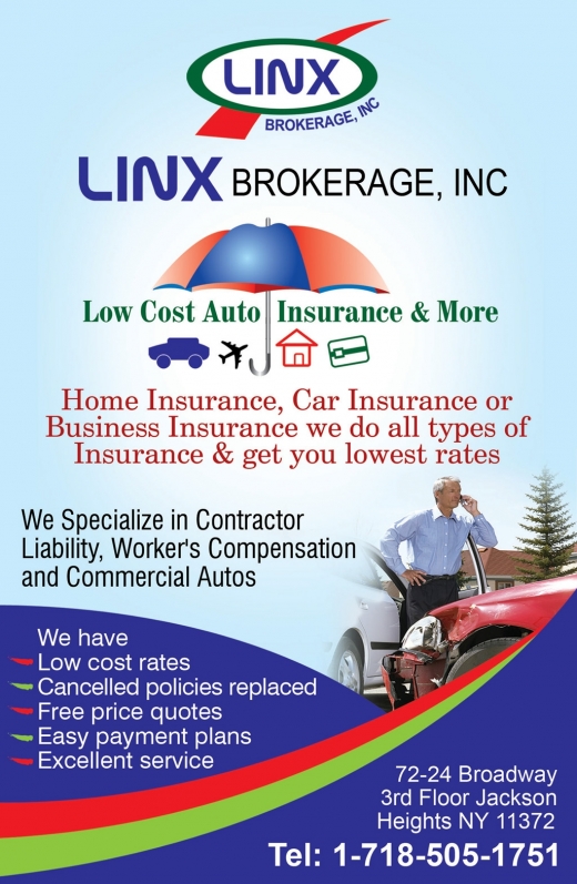 Linx Brokerage Inc in Queens City, New York, United States - #4 Photo of Point of interest, Establishment, Finance, Insurance agency