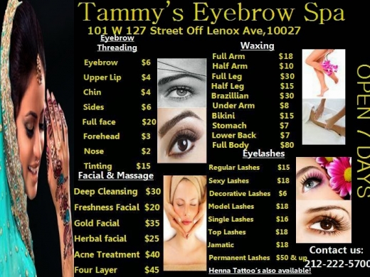 Tammys Eye Brow Spa in New York City, New York, United States - #1 Photo of Point of interest, Establishment, Health, Spa, Beauty salon