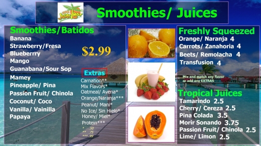 Photo by <br />
<b>Notice</b>:  Undefined index: user in <b>/home/www/activeuser/data/www/vaplace.com/core/views/default/photos.php</b> on line <b>128</b><br />
. Picture for Tropical Juice Bar in Paterson City, New Jersey, United States - Restaurant, Food, Point of interest, Establishment