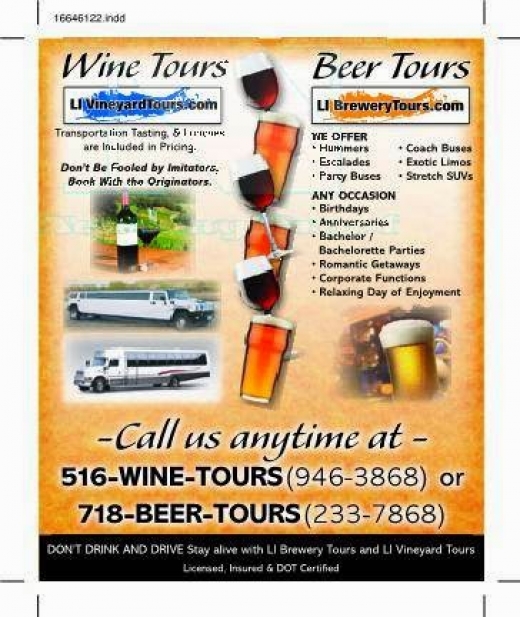 Long Island Vineyard Tours in Freeport City, New York, United States - #3 Photo of Point of interest, Establishment, Travel agency