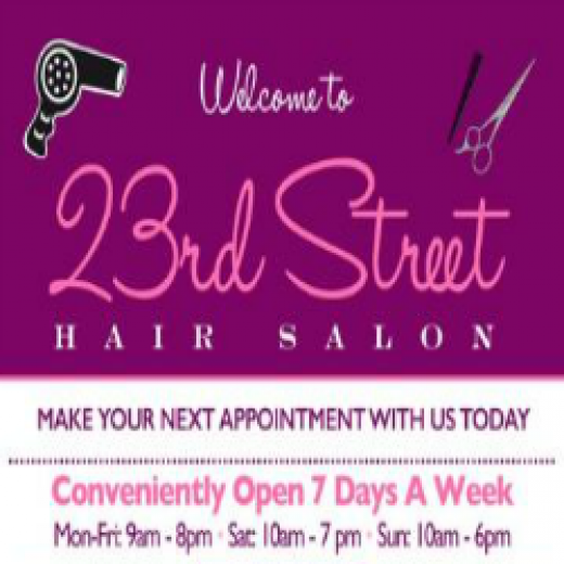 Photo by <br />
<b>Notice</b>:  Undefined index: user in <b>/home/www/activeuser/data/www/vaplace.com/core/views/default/photos.php</b> on line <b>128</b><br />
. Picture for 23rd Street Hair Salon in New York City, New York, United States - Point of interest, Establishment, Hair care