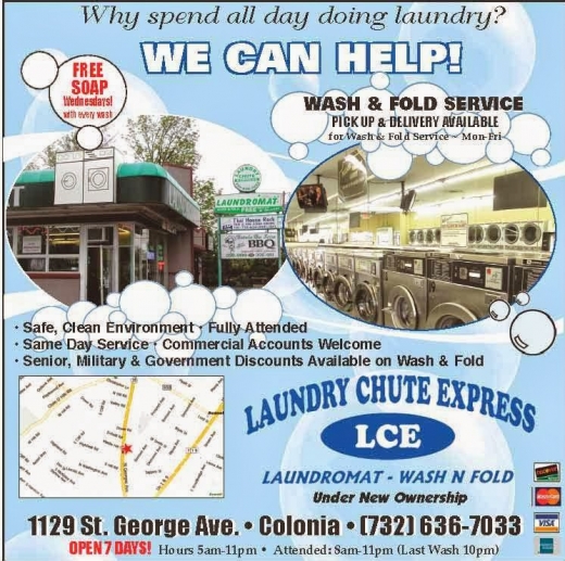 Laundry Chute Express in Woodbridge Township City, New Jersey, United States - #3 Photo of Point of interest, Establishment, Laundry