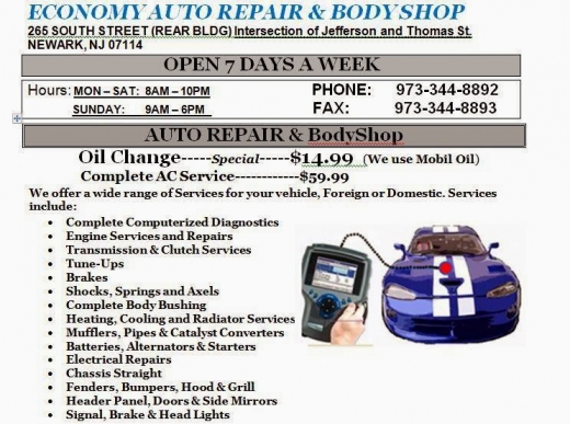 Economy Auto Repairs & Bodyshop in Newark City, New Jersey, United States - #1 Photo of Point of interest, Establishment, Car repair