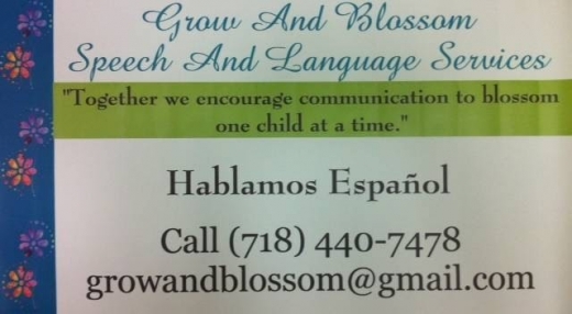Grow and Blossom Speech and Language Services in Queens City, New York, United States - #3 Photo of Point of interest, Establishment, Health