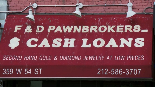 F & D Pawnbrokers Inc. in New York City, New York, United States - #2 Photo of Point of interest, Establishment, Finance, Store
