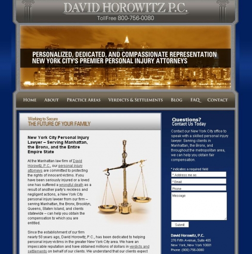 Photo by <br />
<b>Notice</b>:  Undefined index: user in <b>/home/www/activeuser/data/www/vaplace.com/core/views/default/photos.php</b> on line <b>128</b><br />
. Picture for David Horowitz, PC in New York City, New York, United States - Point of interest, Establishment, Lawyer