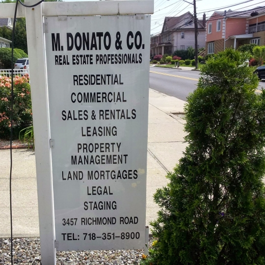 M. Donato and Company Real Estate in Staten Island City, New York, United States - #2 Photo of Point of interest, Establishment, Real estate agency