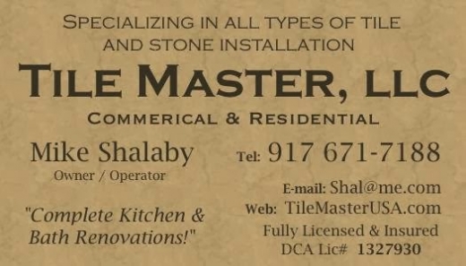 Tile Master, LLC in Staten Island City, New York, United States - #1 Photo of Point of interest, Establishment, Store, Home goods store, General contractor