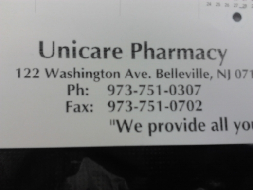 Unicare Pharmacy in Belleville City, New Jersey, United States - #1 Photo of Point of interest, Establishment, Store, Health, Pharmacy