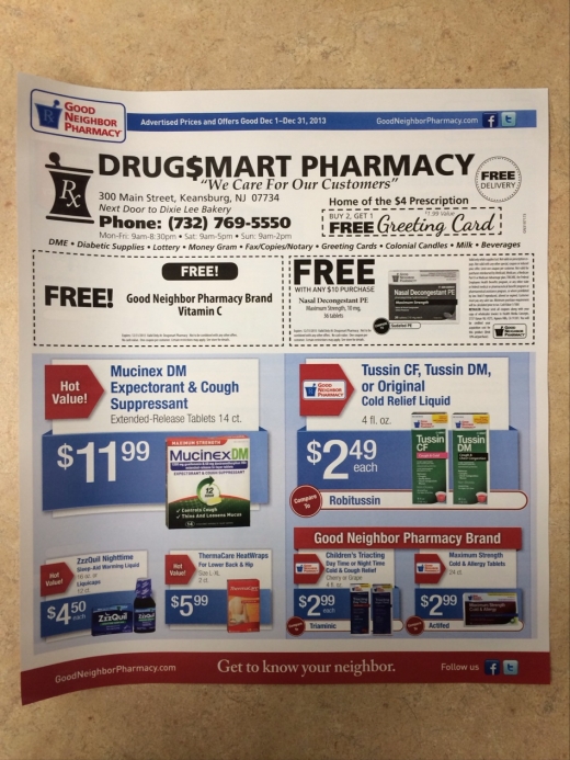 DRUG$MART PHARMACY in Keansburg City, New Jersey, United States - #3 Photo of Point of interest, Establishment, Store, Health, Pharmacy