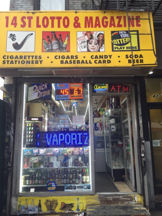14 St Lotto And Magazines in New York City, New York, United States - #1 Photo of Point of interest, Establishment, Store