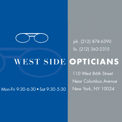 West Side Opticians in New York City, New York, United States - #2 Photo of Point of interest, Establishment, Store, Health