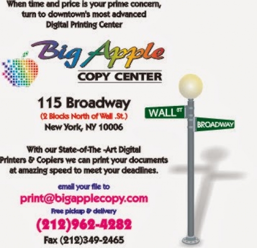 Big Apple Copy Center in New York City, New York, United States - #2 Photo of Point of interest, Establishment, Store