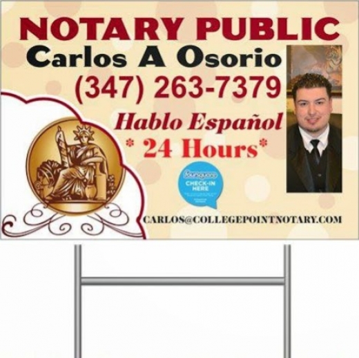 Carlos Osorio Mobile Notary in Bayside City, New York, United States - #1 Photo of Point of interest, Establishment, Real estate agency