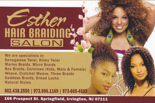 Esther Hair Braiding Salon in Irvington City, New Jersey, United States - #1 Photo of Point of interest, Establishment, Beauty salon
