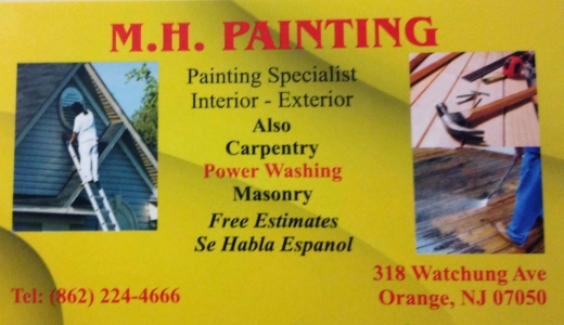 M.H Painting in City of Orange, New Jersey, United States - #1 Photo of Point of interest, Establishment, General contractor, Painter