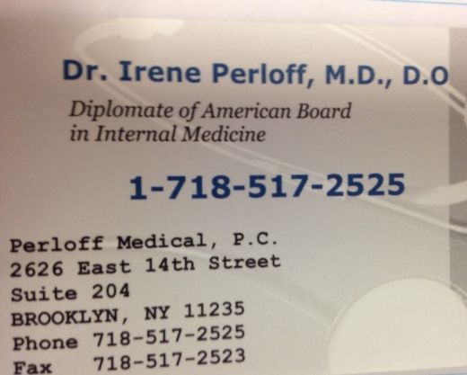 Perloff Irene MD in Kings County City, New York, United States - #1 Photo of Point of interest, Establishment, Health, Doctor